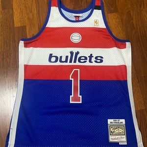 NBA Washington Bullets Rod Strickland Jersey 🏀 Rare**